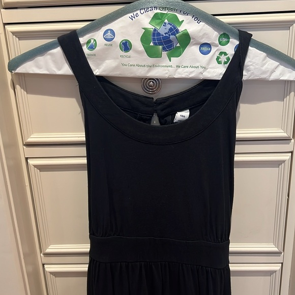 Women’s SZ L OLD NAVY black sleeveless dress with tie in back - Picture 2 of 7
